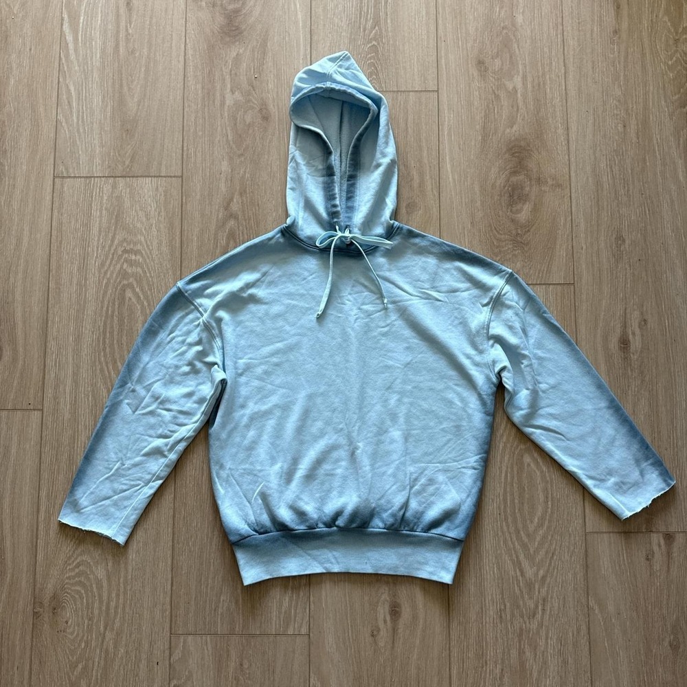 Baby Blue + Navy Airbrushed Hoodie